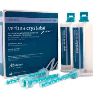 VENTURA CRYSTALSIL (2x50 ml ) + 12 MIXING TIPS