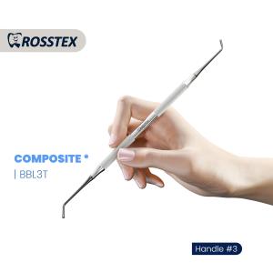 Composite Instrument titanium nitride coating fig.bbl3 with handle no. 3 