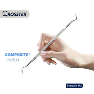 Composite Instrument titanium nitride coating fig. 5a with handle no. 3 