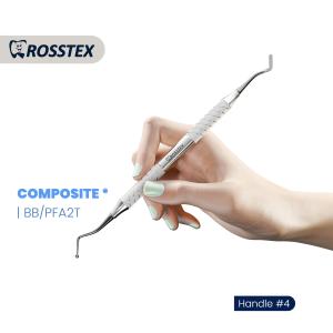 Composite Instrument titanium nitride coating fig. 2 with handle no. 4