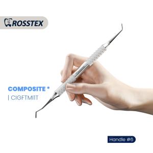 Composite Instrument goldstein flexi-thin fig. mini 1 titanium nitride coating with handle no. 6
