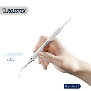 Langer Curette fig. 1/2 with handle no. 6