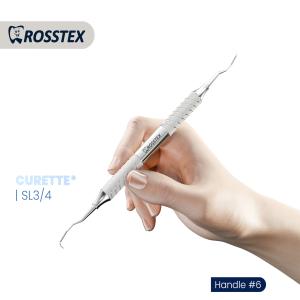 Langer Curette fig. 3/4 with handle no. 6