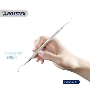 Gracey Curette standard fig. 3/4 with handle no. 3 