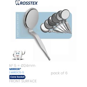 Front Surface Mirror No. 5 cone socket double side (pack of 6)