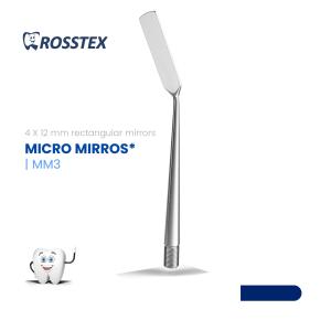 Micro Mirror Rectangular Mirror 4x12mm Large 