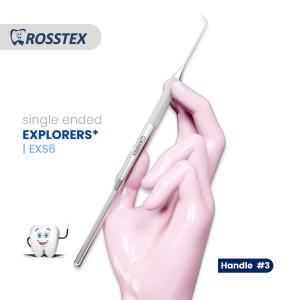 Explorer fig. 6 with handle no. 3 single ended