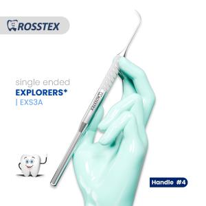 Explorer fig. 3a with handle no. 4 single ended