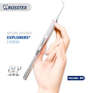 Explorer fig. 3a with handle no. 6 single ended