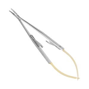 Castroviejo Needle Holder curved/f. handle 14,0cm 