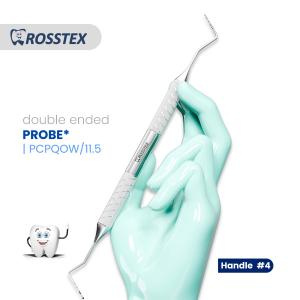 Probe fig. thin williams/screening probe with handle no. 4 double ended