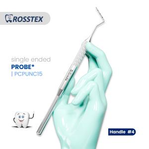 Probe university of north carolina fig. cp-15 with handle no. 4 single ended